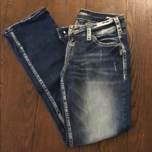 Silver Suki Jeans Mid Straight Leg W29L32